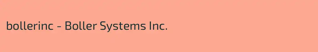 bollerinc - Boller Systems Inc.